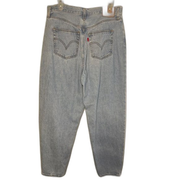 Levi’s Blank Label High Loose Taper‎ Light Wash Denim Jeans 31 / 28 - Picture 1 of 12